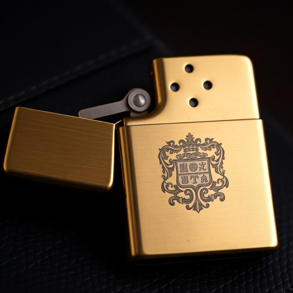 Brass Crest Lighter